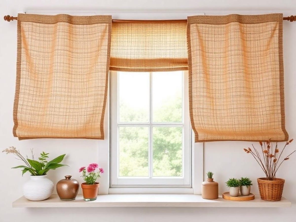 How to Make DIY Drop Cloth Curtains With a Twist
