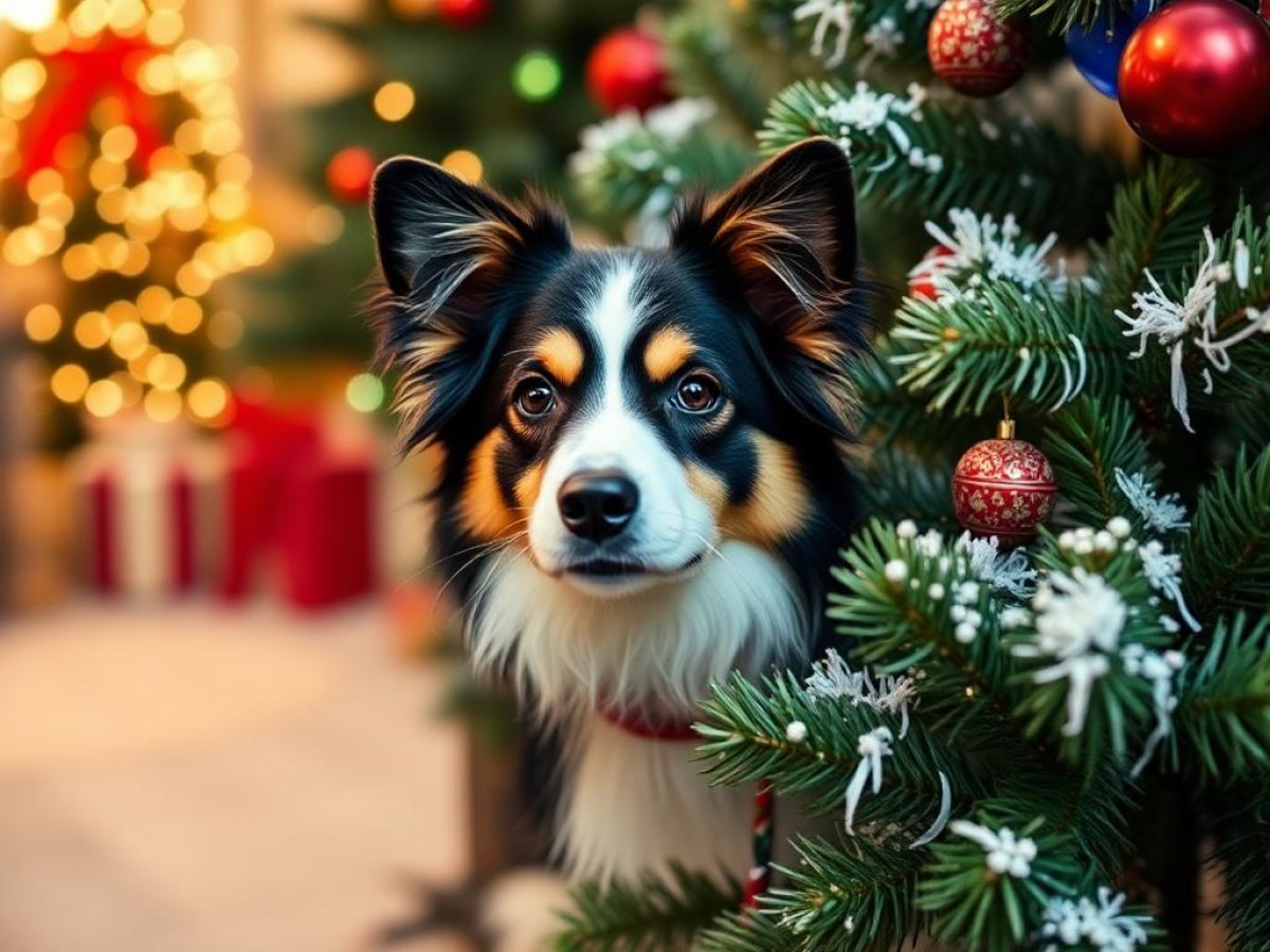 Are flocked trees toxic to dogs?