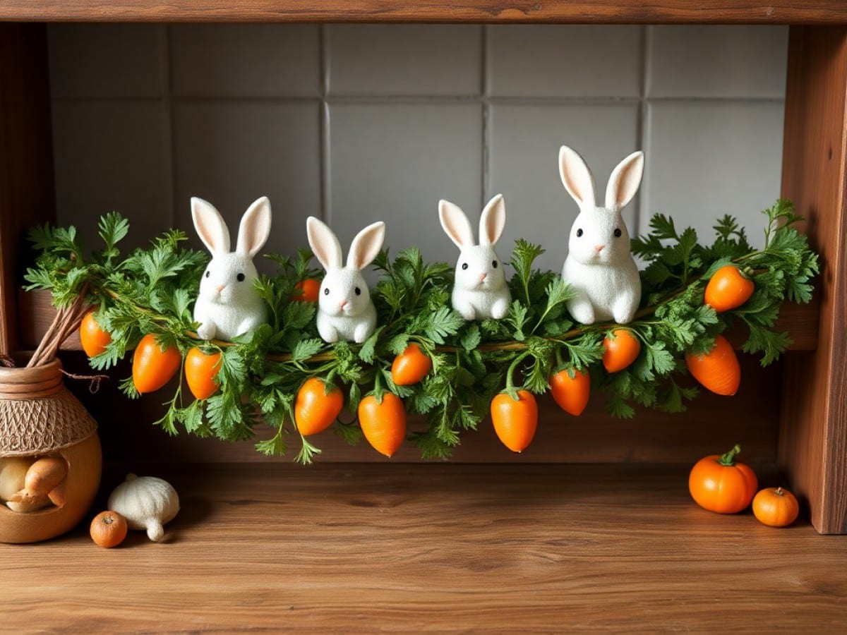 How to Make a DIY Spring Garland For Your Mantel