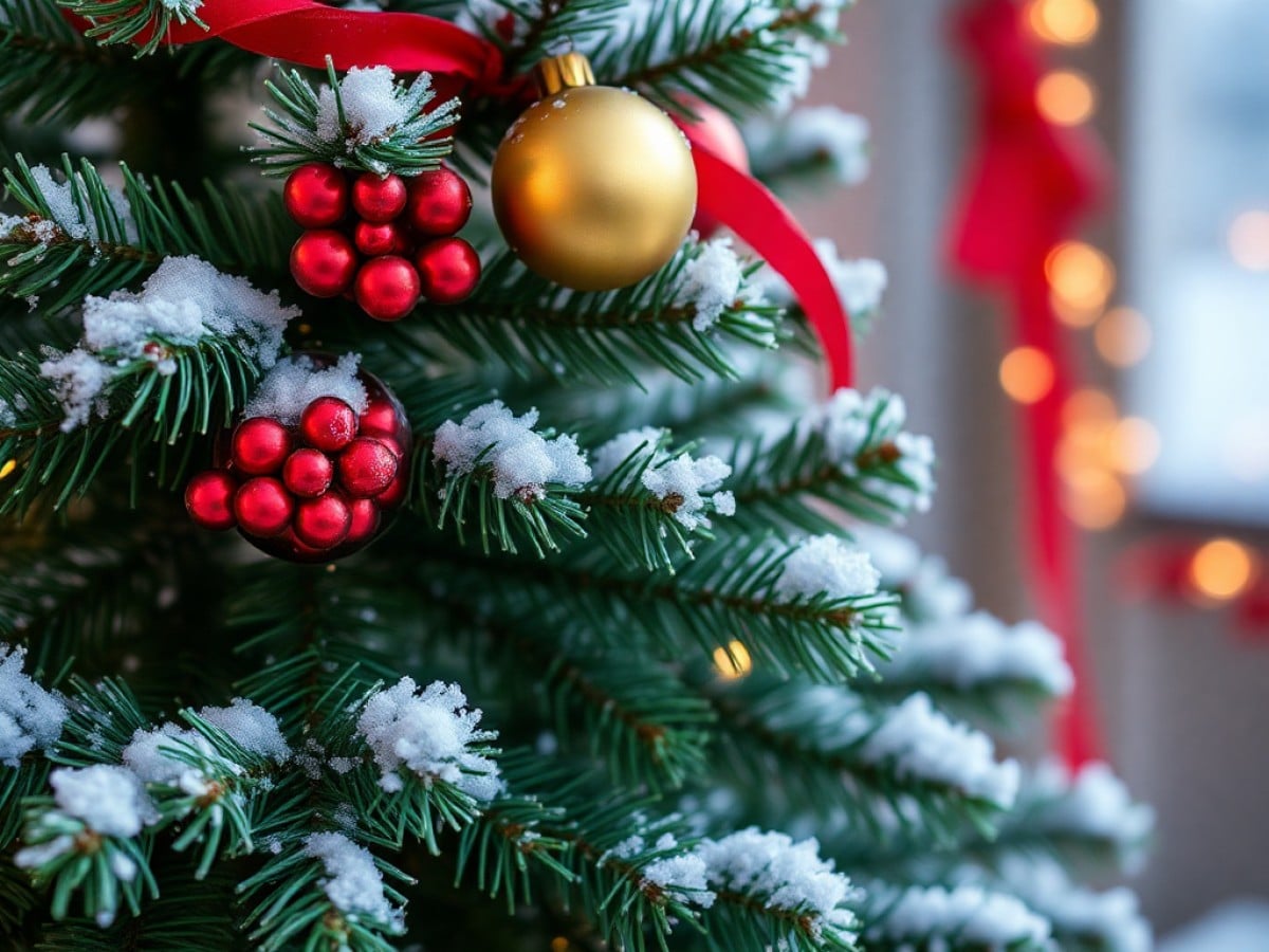 How do you flock a Christmas tree?