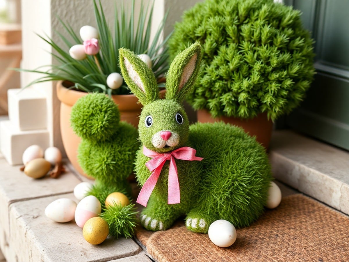 How to Make a Bunny Topiary: A Cheerful Front Porch Easter Decoration