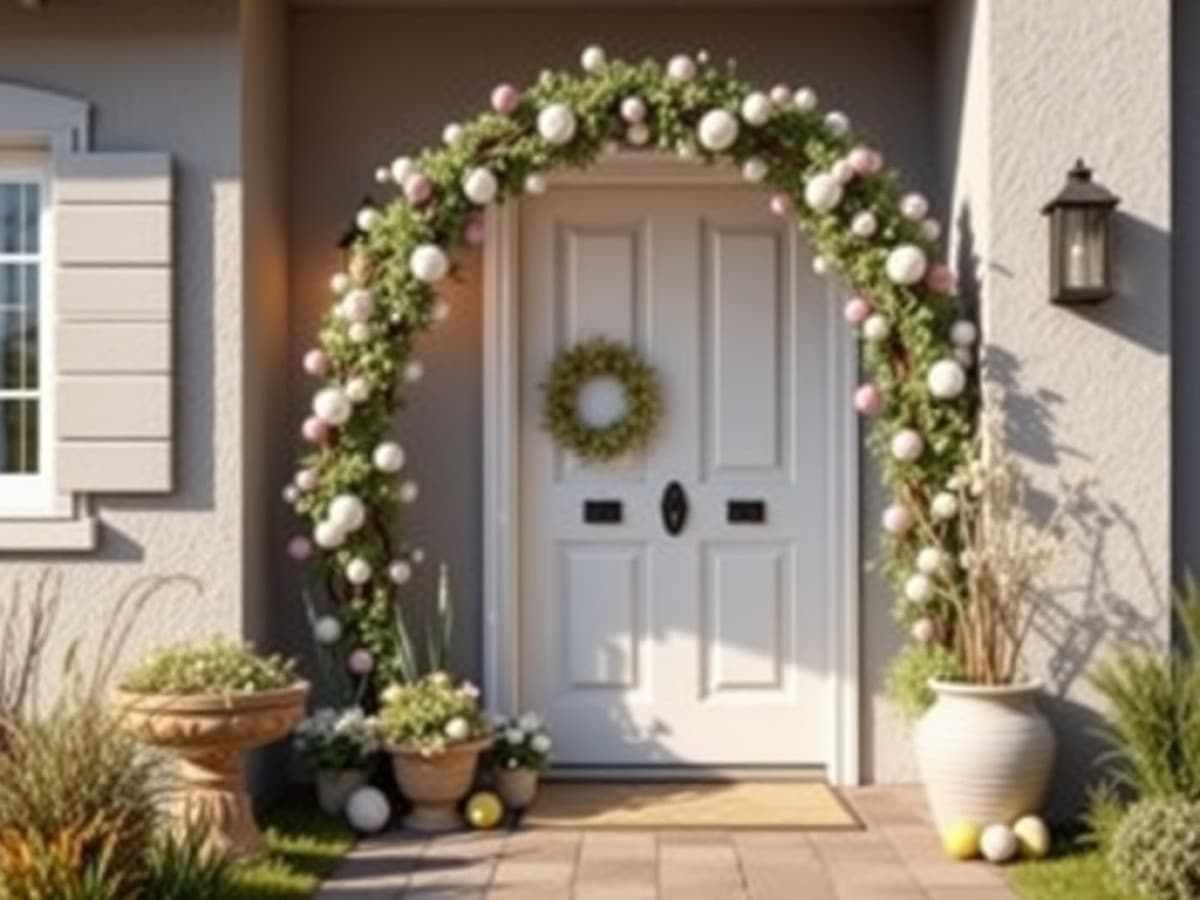 Easter Door Decoration Idea: Adorn Your Entryway With a Festive Arch