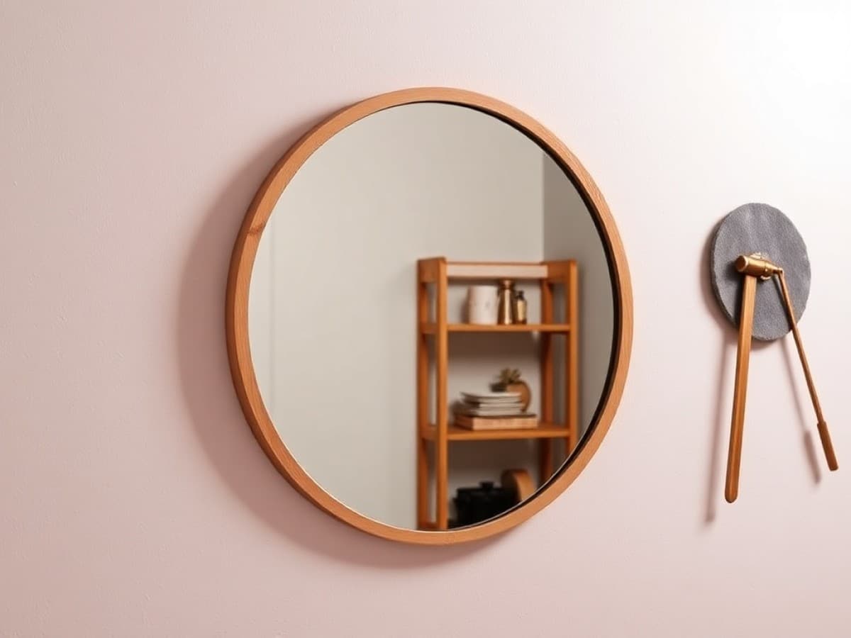 How to Hang a Mirror on a Wall With an Easy Hanging Hack