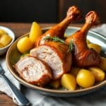Cuisses de canard et pommes de terre sarladaises au four : la recette traditionnelle du Périgord