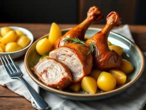 Cuisses de canard et pommes de terre sarladaises au four : la recette traditionnelle du Périgord