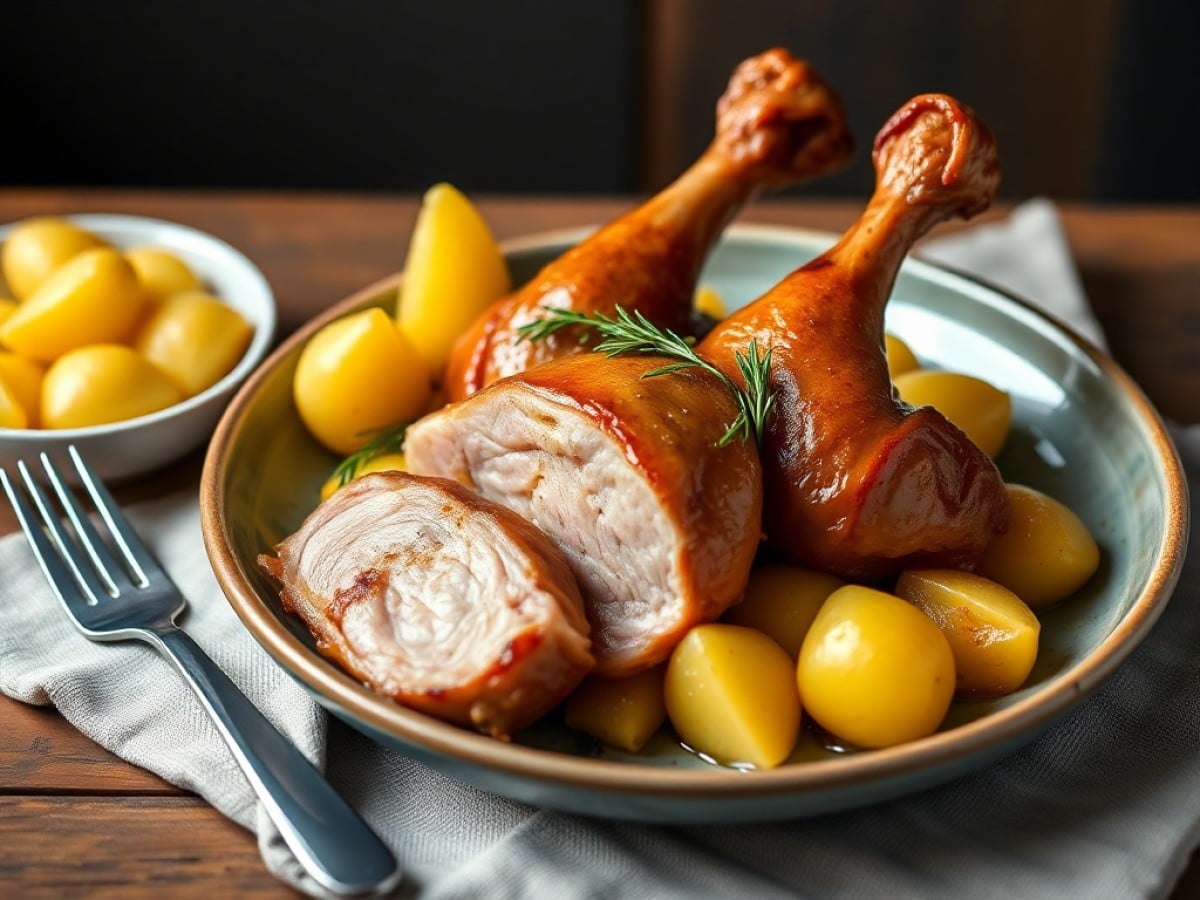 Cuisses de canard et pommes de terre sarladaises au four : la recette traditionnelle du Périgord