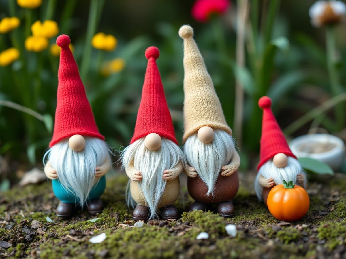 How to make gnomes out of pine tree cones?