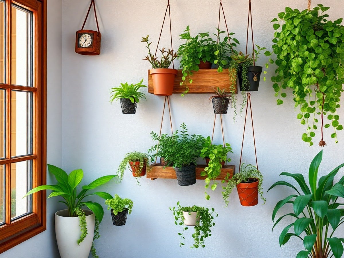 DIY Vertical Planter: How to Update a Sad Corner With Hanging Plants