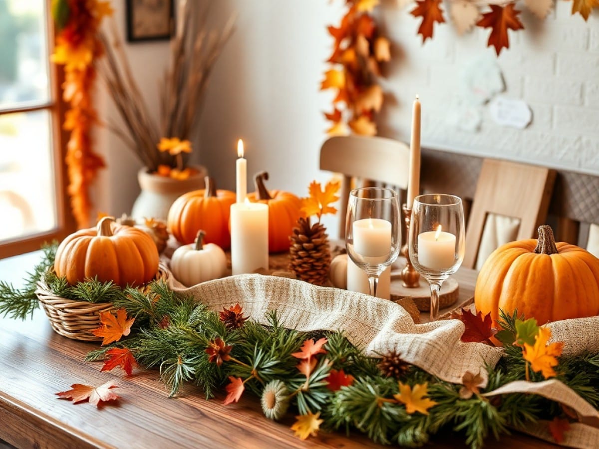 How do I make DIY Thanksgiving decorations?