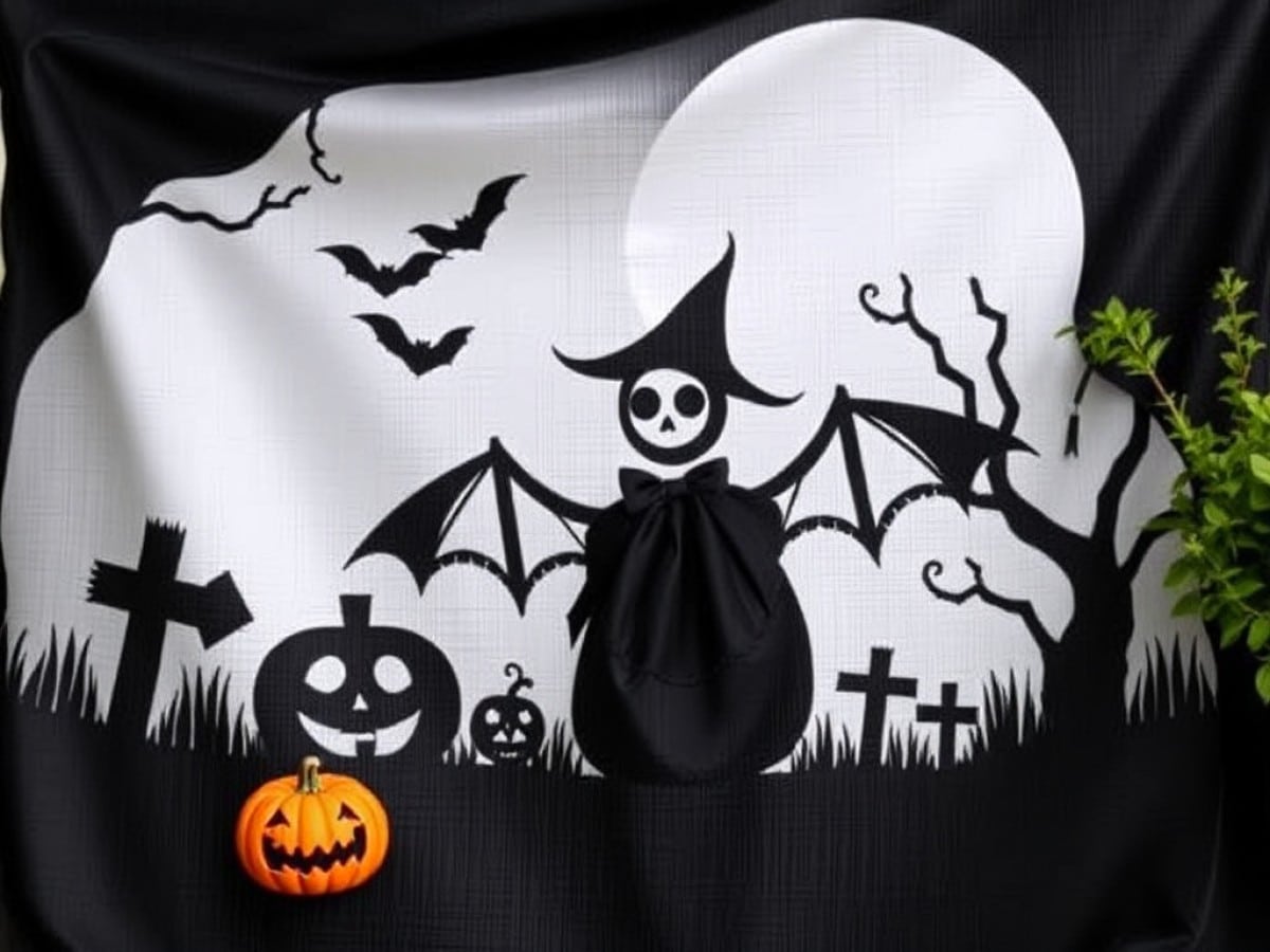 How to make a trash bag spider web ?