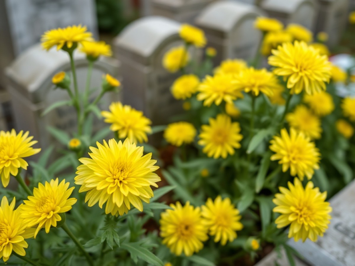 Offrir une seconde vie aux chrysanthèmes du cimetière