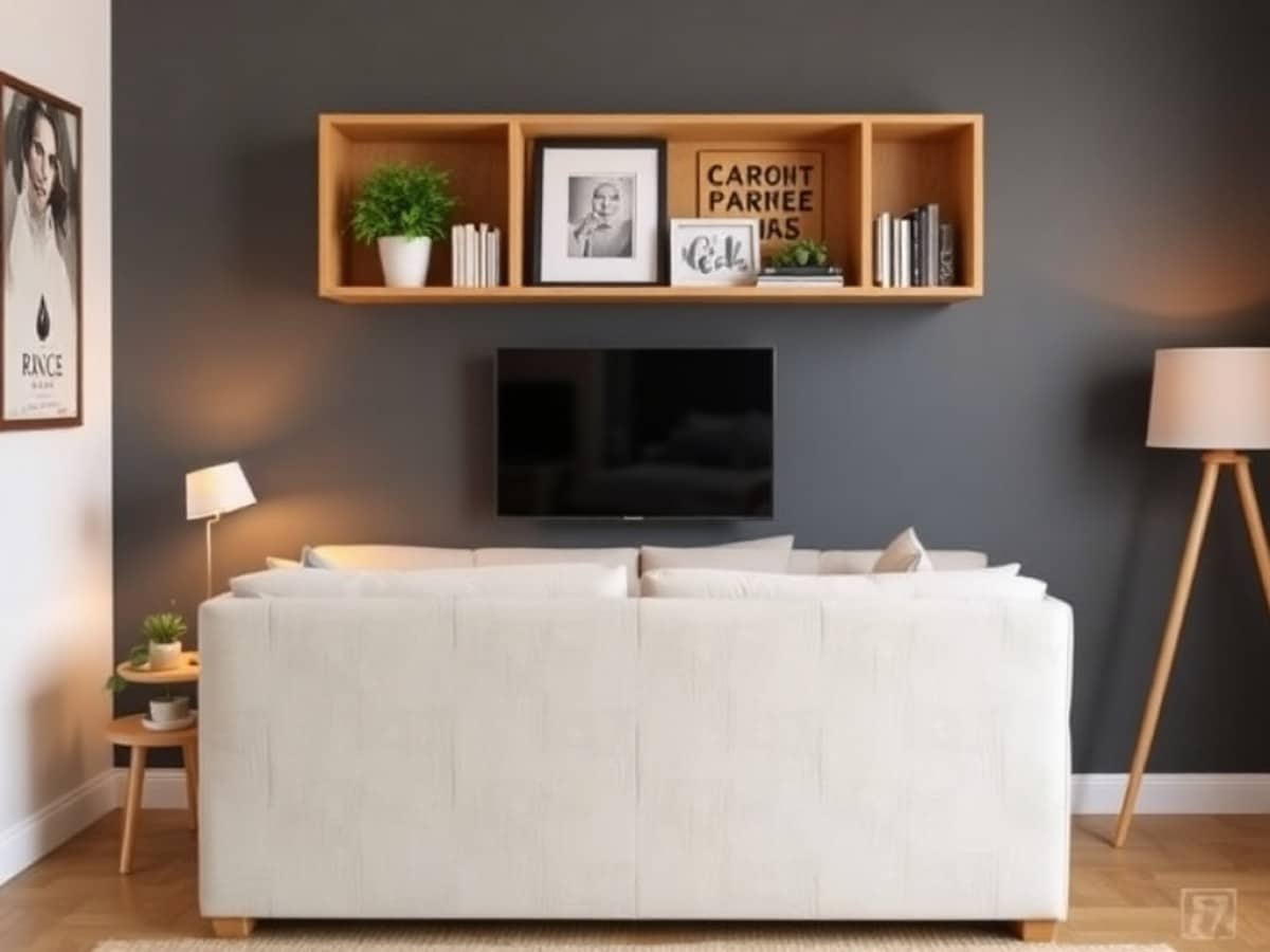 How to Build a DIY Thin Shelf For Behind Your Couch