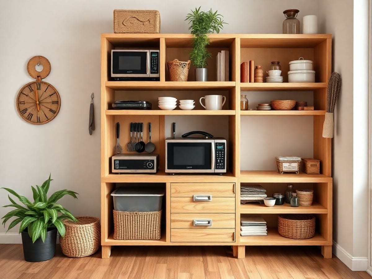 How to Build a DIY Appliance Cabinet Using IKEA Kitchen Units