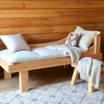 How to Build a DIY Chaise Lounge With 2x4s & Memory Foam