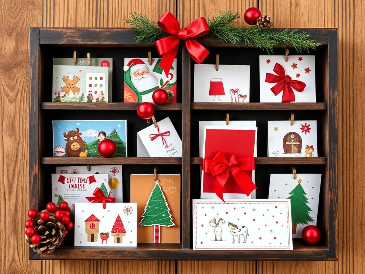 How to Make a DIY Christmas Card Holder in 5 Easy Steps