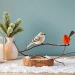 How to Make Winter Tabletop Decor Out of Baseboard Molding