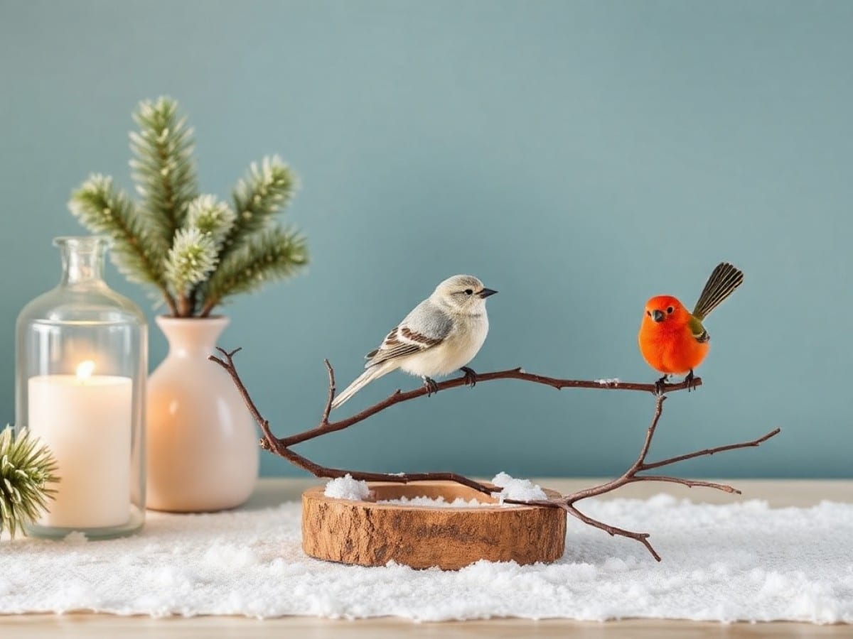 How to Make Winter Tabletop Decor Out of Baseboard Molding
