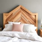 How to Make a DIY Herringbone Headboard on a Budget