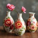 How to Decoupage a Vase With Floral Napkins & Mod Podge