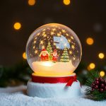 How do I make a working Christmas snow globe?