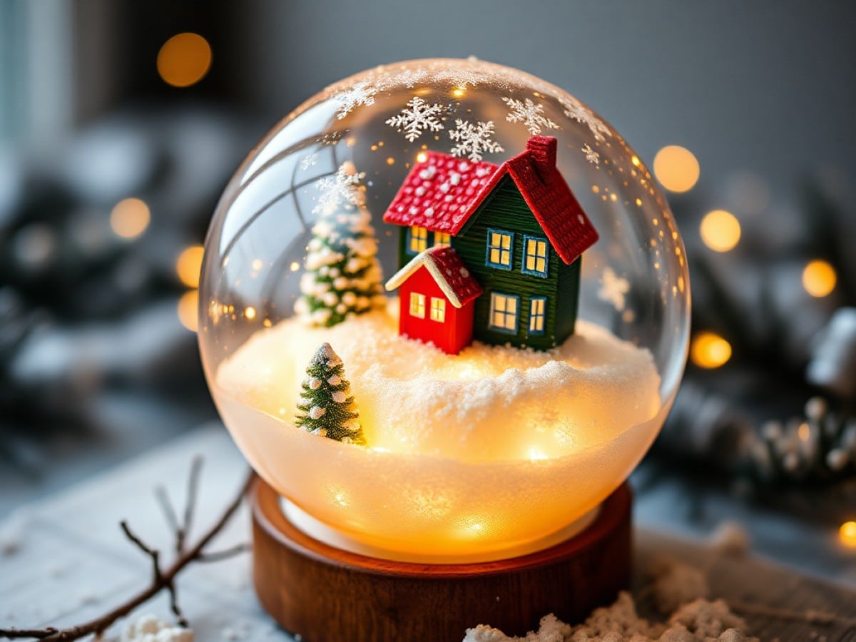 How do you make a snow globe?