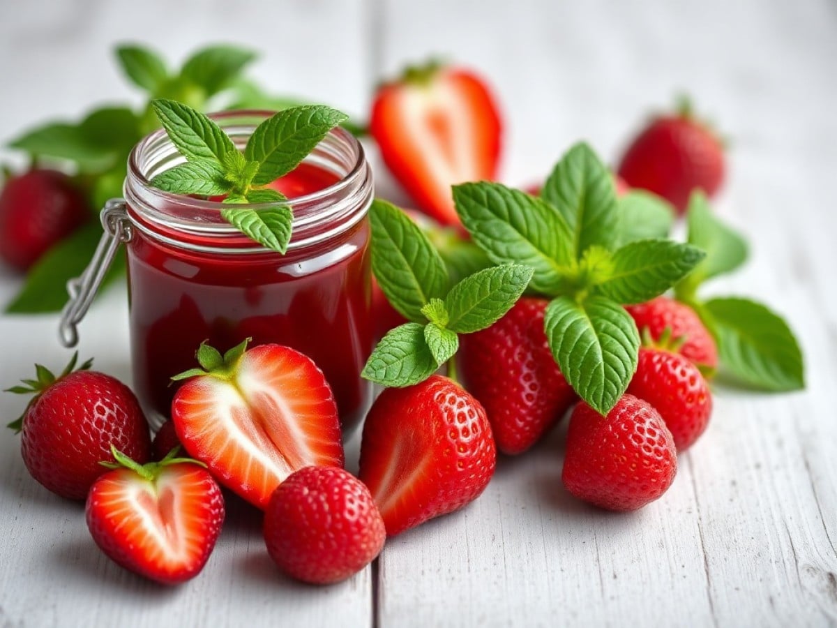 Confiture de fraises à la menthe : une recette savoureuse et rafraîchissante