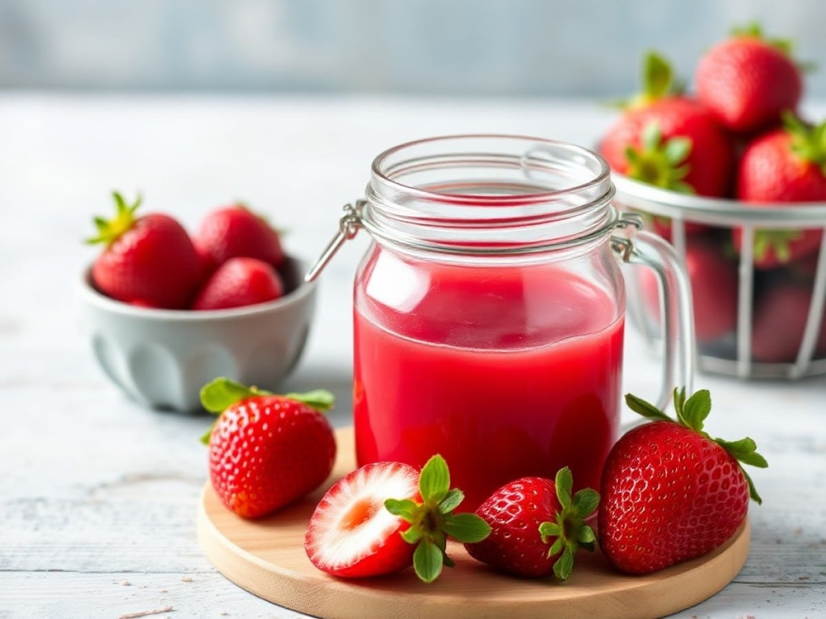 Sirop de fraises maison : la recette facile pour des boissons 100 % naturelles