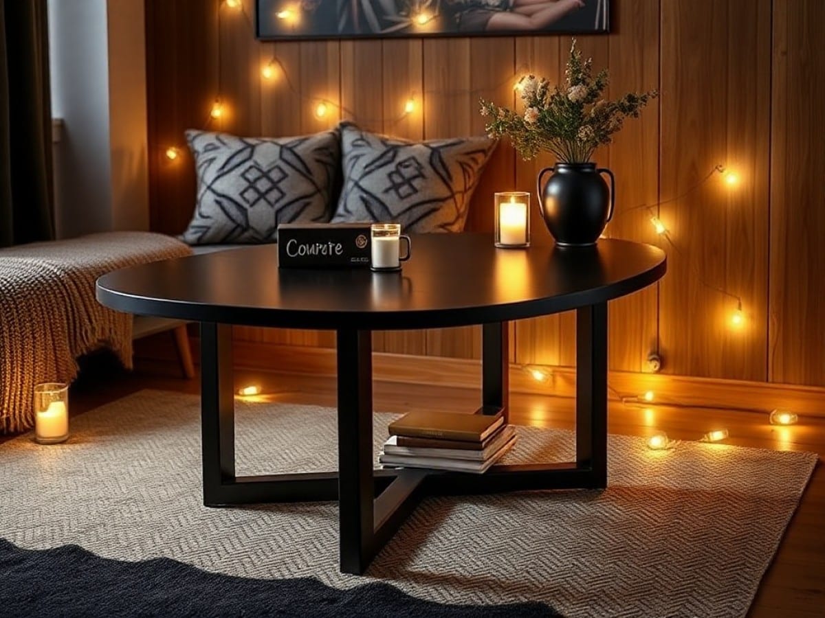Simple 5-Step Black and Gold Nightstand Makeover
