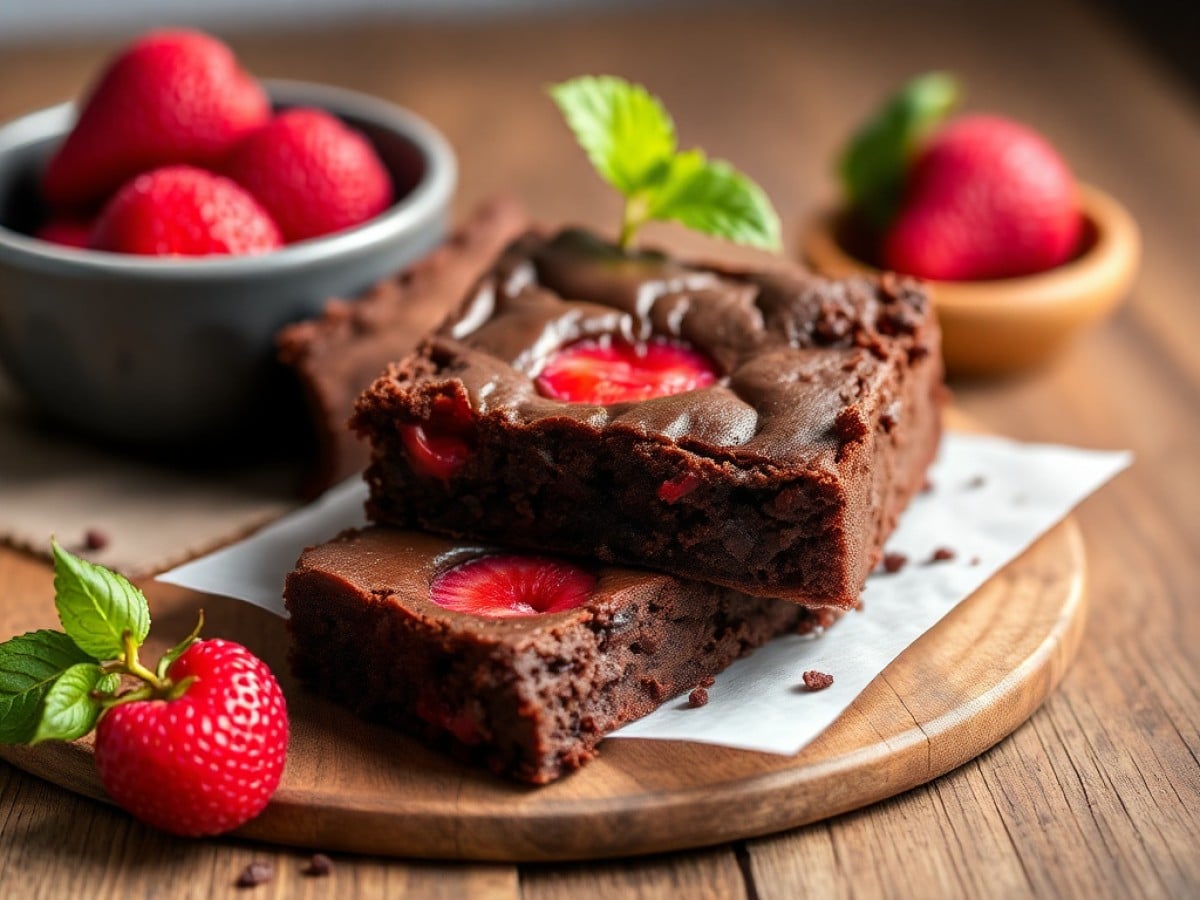Recette facile et rapide du brownie au chocolat et cerises