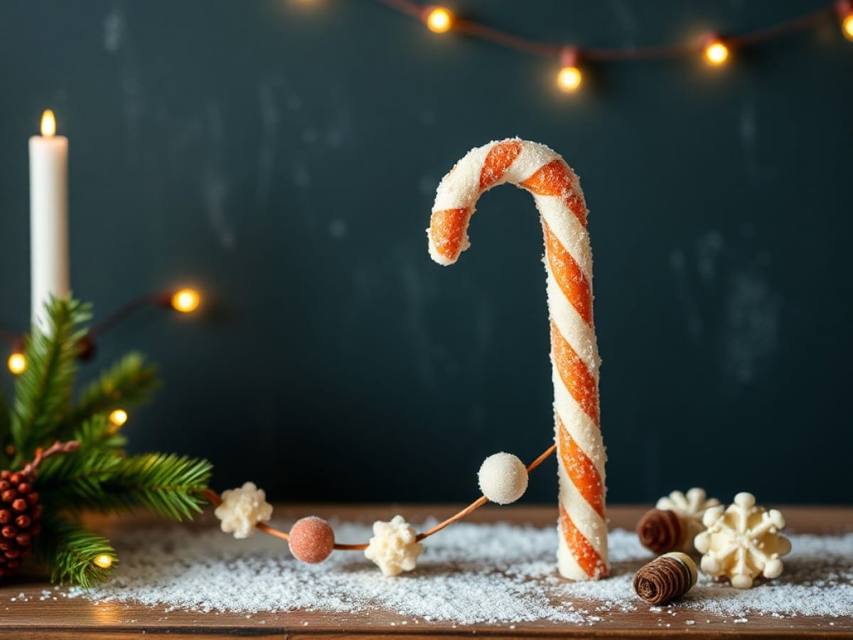 How to make a candy cane swag?