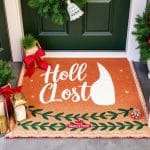 Cheerful DIY Doormat and Christmas Porch Decor With Creative Fabrica