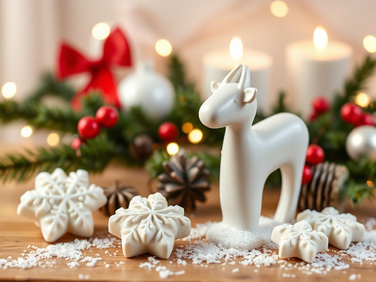 How do I make candy cane decorations using PVC pipes?