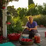 Bocaux de conservation remplis de tomates aux herbes et huile d'olive