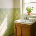 Salle de bain vintage verte et jaune : Transformez-la avec style !