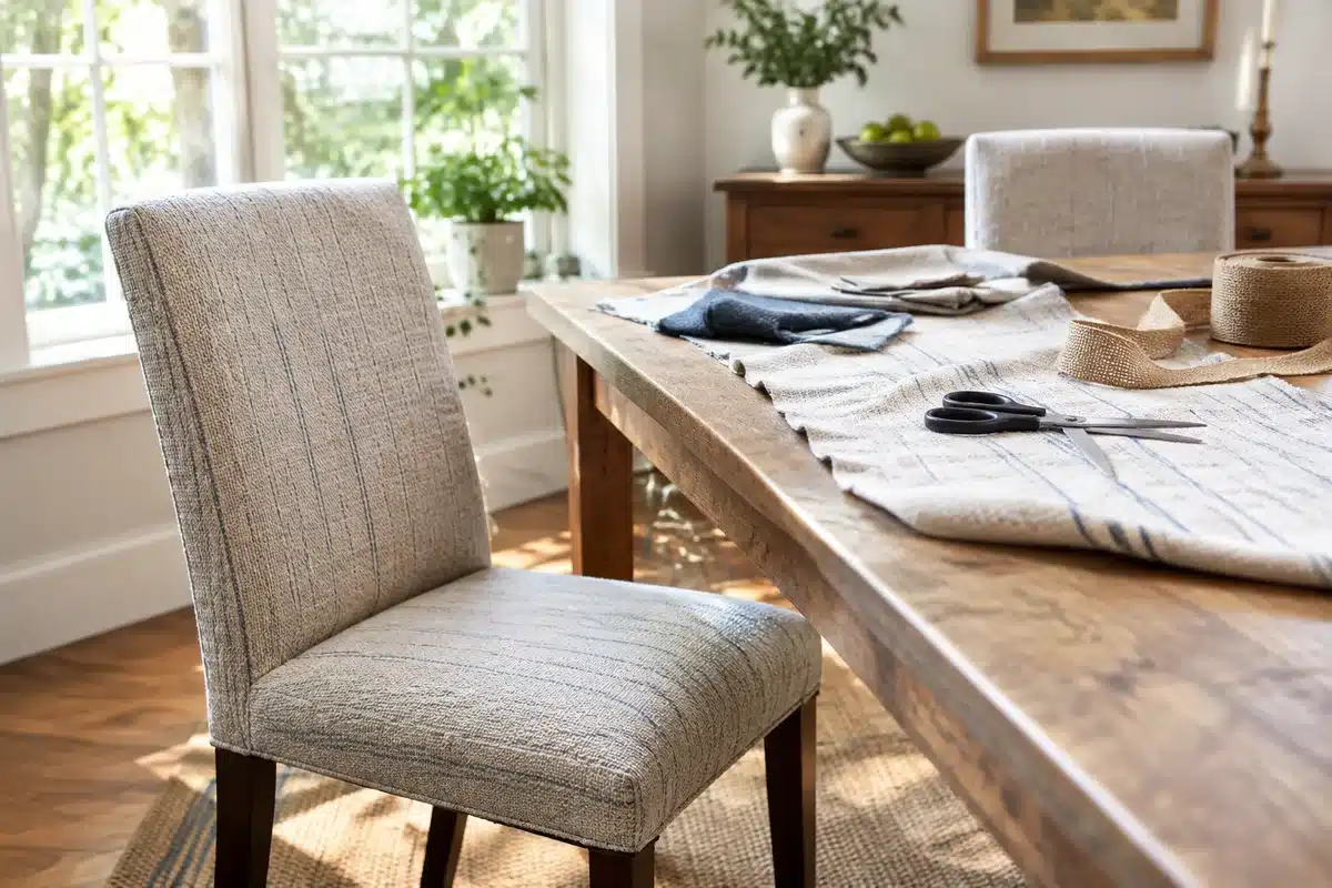 Chaise de salle à manger sans couture: relooking express et économique à découvrir